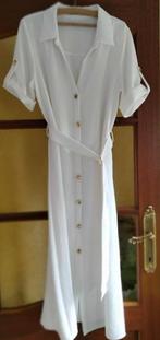 witte lange jurk Zara / Chemisier jurk maat L NIEUW, Kleding | Dames, Maat 42/44 (L), Nieuw, Ophalen of Verzenden, Onder de knie