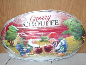 Zeldzaam reclamebord Cherry Chouffe beschikbaar voor biedingen