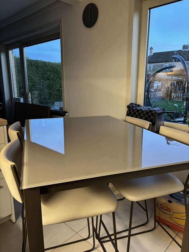 Keukentafel hoog, Huis en Inrichting, Tafels | Statafels, Zo goed als nieuw, Ophalen