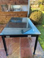 Glazen tafel stevig poten aanpasbaar, Ophalen