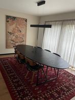Eettafel + stoelen, Huis en Inrichting, Tafels | Eettafels, Ophalen, 100 tot 150 cm, 200 cm of meer, Zo goed als nieuw