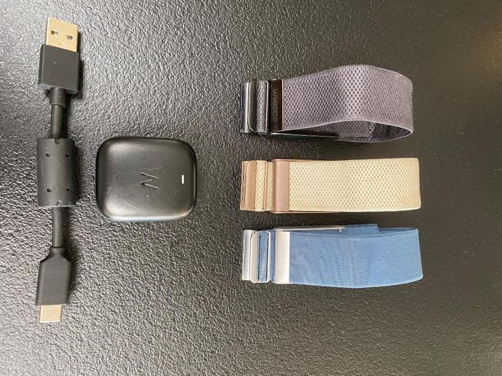 Whoop bandjes en batterij, Handtassen en Accessoires, Sporthorloges, Gebruikt, Blauw, Ophalen of Verzenden