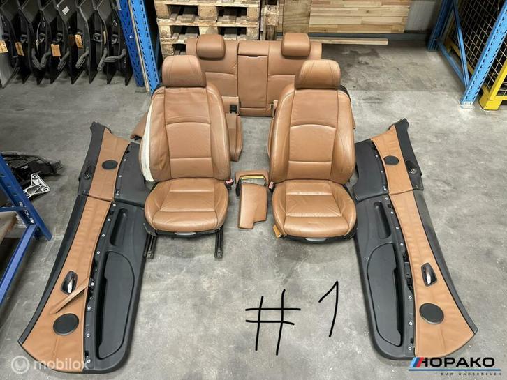 Interieur bruin leder BMW 3 serie E92, Auto-onderdelen, Interieur en Bekleding, Gebruikt, Ophalen of Verzenden