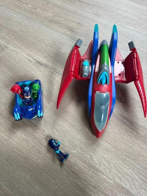 Vliegtuig en auto pyjamahelden PJ Masks, Kinderen en Baby's, Speelgoed | Actiefiguren, Ophalen of Verzenden