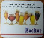 Bierviltje Bockor Beleef je dag en nacht ...al 100 jaar, Verzamelen, Ophalen of Verzenden, Nieuw, Viltje(s)