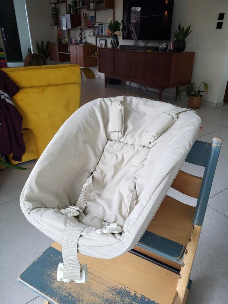 Stokke Tripp Trapp newborn baby set, Kinderen en Baby's, Kinderstoelen, Zo goed als nieuw, Hangstoel, Gordel(s), Stoelverkleiner