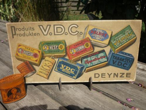 DEYNZE tobacco V.D.C. karton + metalen tabaksdoos, Verzamelen, Merken en Reclamevoorwerpen, Verzenden