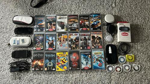 2 x PSP met spelletjes en accesoires, Games en Spelcomputers, Spelcomputers | Sony PSP, Gebruikt, PSP, Ophalen