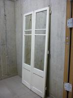Grote spiegel van set deuren antiek hout wit H 213 cm, 100 à 150 cm, 200 cm ou plus, Rectangulaire, Enlèvement