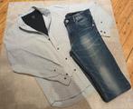 3-delige set voor jongens T158 (shirt, t-shirt, jeans), H&M, Ophalen of Verzenden, Zo goed als nieuw, Setje