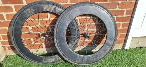 Roues Planet X carbone 80mm, Sport en Fitness, Wielrennen, Zo goed als nieuw, Overige typen, Ophalen
