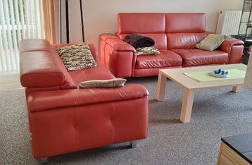 Lederen Salon 3 en 2,5 zit, Centodivani Italia beschikbaar voor biedingen