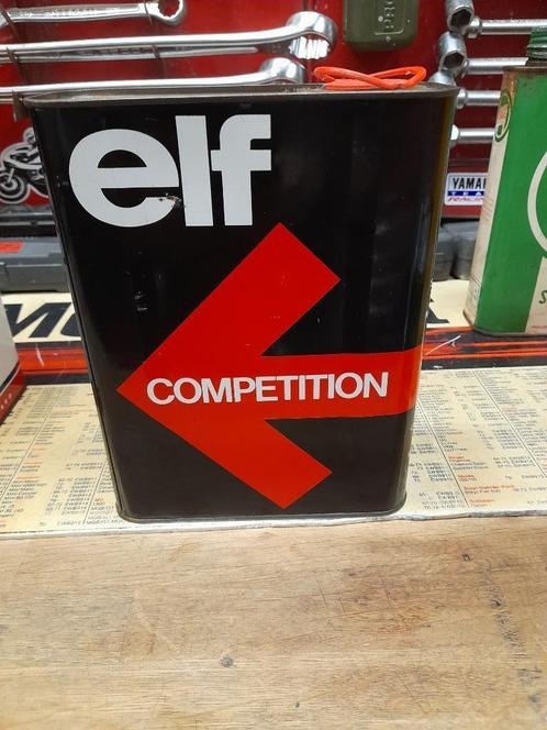 oude lege oliekan elf competitie 20w50, Verzamelen, Blikken, Gebruikt, Overige, Overige merken, Verzenden