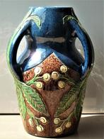 vaas belgisch aardewerk 3 oren - 30 cm, Antiek en Kunst, Ophalen of Verzenden