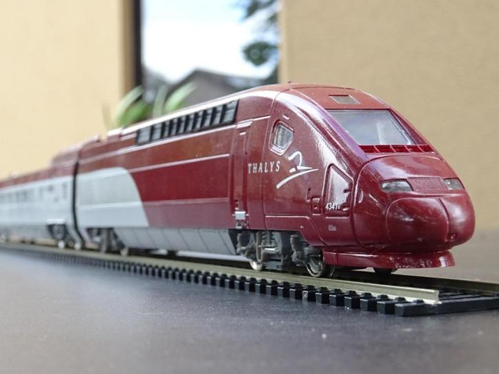 4-delige Thalys-trein - Mehano - HO, Hobby en Vrije tijd, Modeltreinen | H0, Gebruikt, Treinset, Gelijkstroom, Overige merken