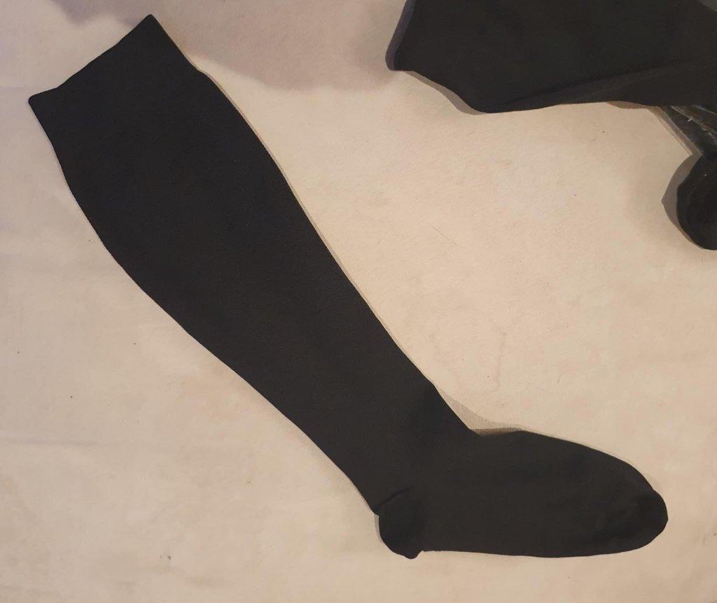 2 PAIRES bas chaussettes CONTENTION médicaux noirs 39-40, Diversen, Verpleegmiddelen, Nieuw, Ophalen of Verzenden
