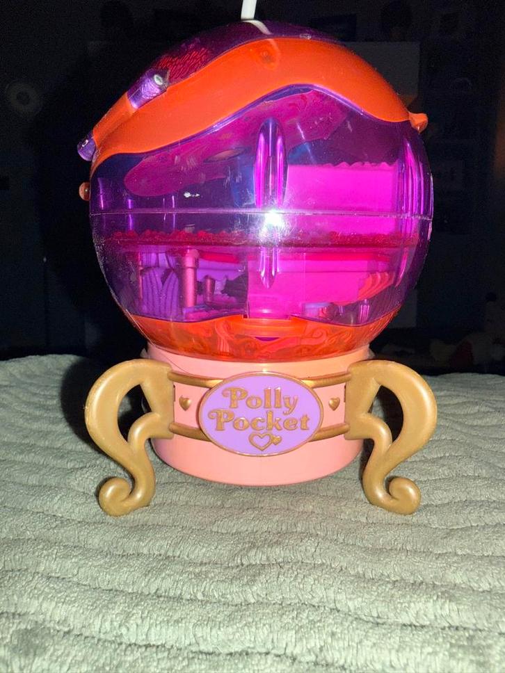 Polly Pocket Sparkle Surprise Globe Complete Set, Verzamelen, Poppetjes en Figuurtjes, Zo goed als nieuw, Ophalen of Verzenden