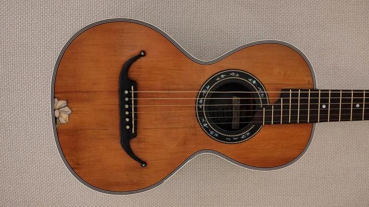 Akoustische gitaar parlor Adolf Meinel 1900/1920, Musique & Instruments, Musiques & Instruments Autre, Enlèvement ou Envoi