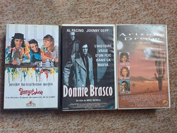 Johnny Depp - Lot de Vhs, CD & DVD, VHS | Film, Utilisé, Enlèvement ou Envoi