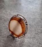 Zilver ring, Gebruikt, Ophalen of Verzenden, Met edelsteen, Zilver