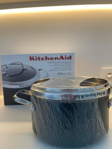 Nieuwe KitchenAid kookpot diameter 20cm (met glazen deksel) beschikbaar voor biedingen
