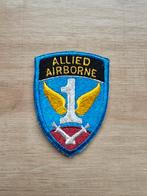 US WW2 1st Allied Airborne patch whiteback, Ophalen of Verzenden