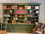 Klassiek Engels Boekenkast XL kast groen 300 cm Zwart, Huis en Inrichting, Kasten | Wandmeubels, Ophalen of Verzenden