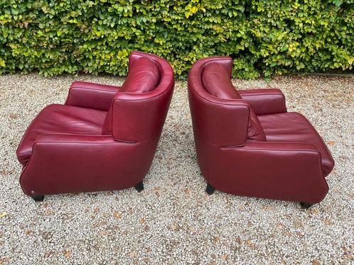 2 Natuzzi Amadeus Cocoon Fauteuils in Zadelleer. Heel mooi!, Maison & Meubles, Canapés | Salons, Enlèvement