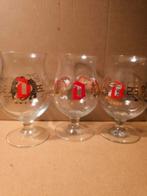 3 chinese duvel glazen 22-23-24, Ophalen of Verzenden, Zo goed als nieuw