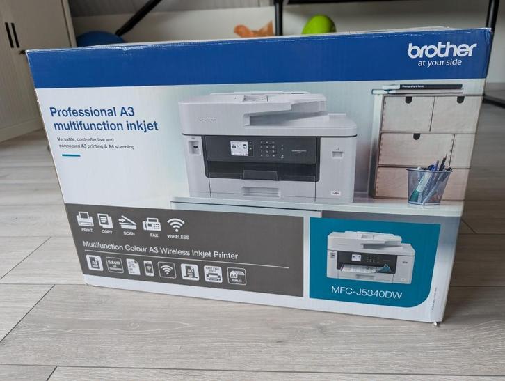 Brother MFC-J5340DW inkjet scanner A3-printer, Computers en Software, Printers, Nieuw, All-in-one, Inkjetprinter, Faxen, Kleur printen