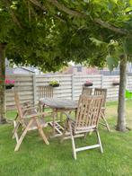 Tuinset (tuintafel + 6 tuinstoelen), Tuin en Terras, Ophalen, Zo goed als nieuw, Tuinset