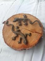 2 messing hagedissen/salamanders/antiek15€ vr 2, Antiek en Kunst, Ophalen of Verzenden