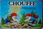 Retro metalen plaat- Chouffe, Verzamelen, Biermerken, Ophalen of Verzenden, Nieuw, Reclamebord, Plaat of Schild, Overige merken