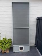 Vliegedeur grijs pvc 12.10m74cm, Doe-het-zelf en Bouw, Deuren en Vliegenramen, Ophalen, Zo goed als nieuw