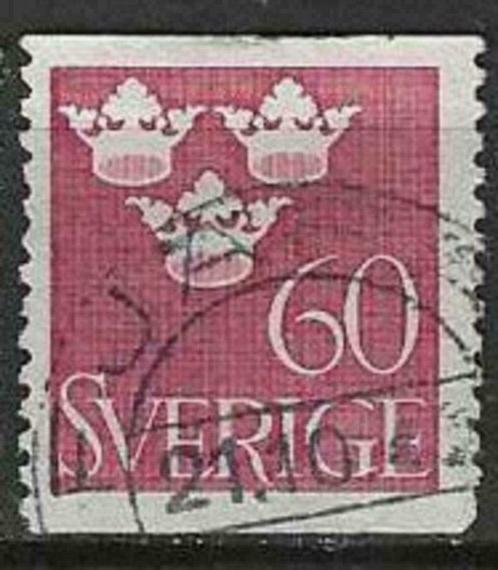 Zweden 1938-1942 - Yvert 266 - Drie kronen met cijfer (ST), Timbres & Monnaies, Timbres | Europe | Scandinavie, Affranchi, Suède
