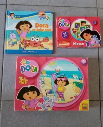 Dora The Explorer : leesboek / kijkboek memo, kinderpuzzel beschikbaar voor biedingen