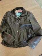 Blouson en cuir brun T44, Comme neuf, Brun