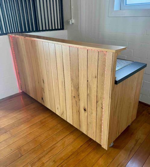 Houten Toog met spoelbak, Huis en Inrichting, Barren, Gebruikt, Ophalen
