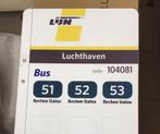 Bord bushalte De Lijn Antwerpen luchthaven ter decoratie, Ophalen of Verzenden