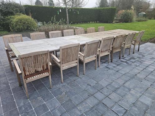 2 Tuin teak tafel (180/240*120 + 240/300*120, Tuin en Terras, Tuintafels, Gebruikt, Rechthoekig, Teakhout, Ophalen