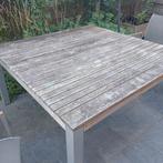 Tuintafel teak, Tuin en Terras, Tuintafels, Ophalen, Gebruikt, Vierkant, Teakhout
