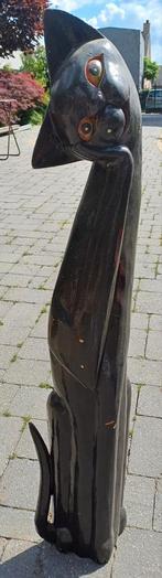 Kat in hout, Antiek en Kunst, Ophalen