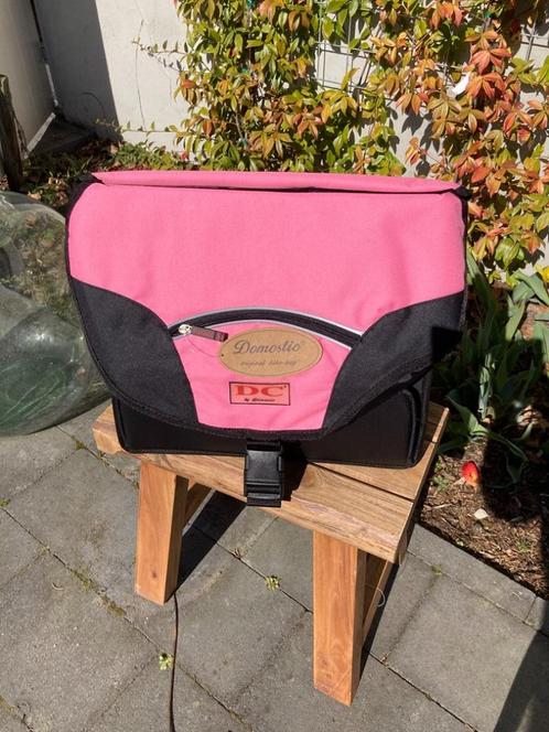 FIETSTAS DUBBELE ROZE DOMESTIC NIEUW, Fietsen en Brommers, Fietsaccessoires | Fietstassen, Nieuw, Ophalen of Verzenden
