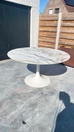 Juntoo binnentafel rond Tulipo, Calacatta luxe 150 cm, Huis en Inrichting, Ophalen, Gebruikt, Rond, Vijf personen of meer