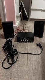 microfoon met boxen waar muziek op kan worden afgespeeld, Audio, Tv en Foto, Ophalen, Zo goed als nieuw
