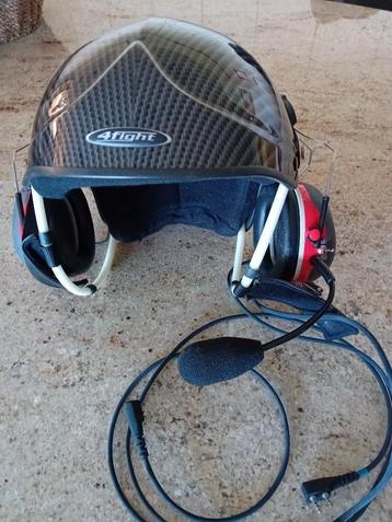 Casque paramoteur 4fight pour 2 radios –  zone controlée beschikbaar voor biedingen