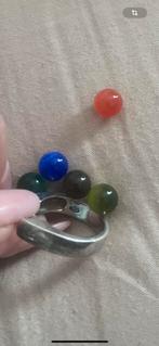 Zilveren Vintage ring van 925 sterling zilver, Overige kleuren, Ophalen of Verzenden, Zo goed als nieuw, 17 tot 18