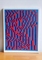 Schilderij, Acryl op Doek, "Moving Dot Structures", Ophalen of Verzenden