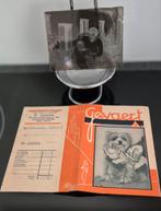 Oude fotografische plaat in papieren etui, Verzamelen, Foto's en Prenten, Ophalen, Gebruikt
