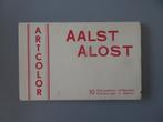 oud boekje postkaarten 10 gekleurde kaarten Aalst Alost, Verzenden, 1920 tot 1940, Ongelopen, Oost-Vlaanderen